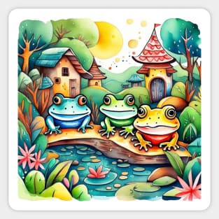 cute frogs Sticker